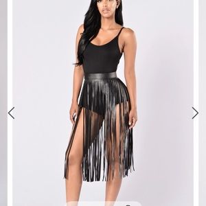 Fashion Nova Fringe Belt